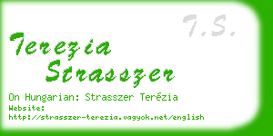 terezia strasszer business card